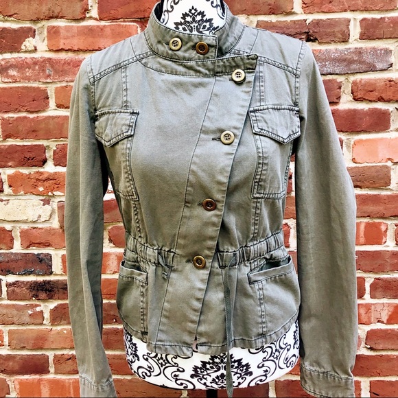 American Rag Jackets & Blazers - AMERICAN RAG Military Style Cinch Waist Jacket